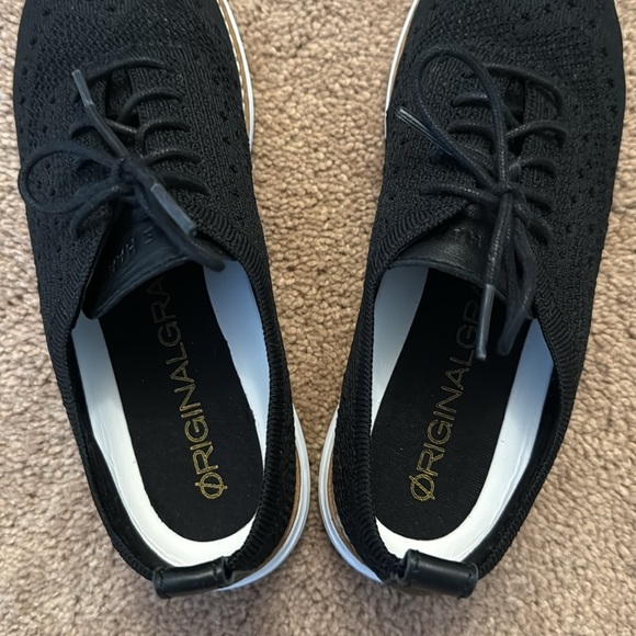 Cole Haan Women’s OriginalGrand Stretchlite Wingtip Oxford Black Size 7 - Picture 4 of 13